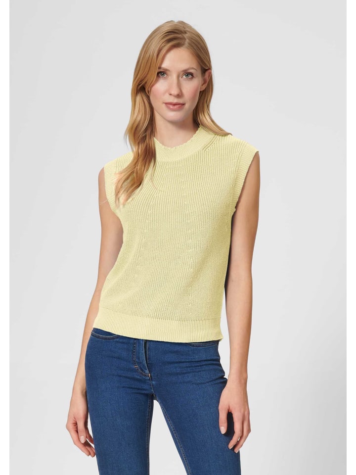 

MADELEINE Жилет с воротником-стойкой, масляно-желтого цвета