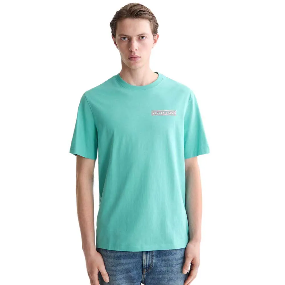 

Футболка Scotch & Soda Regular Fit Front And Back Artwork, зеленый