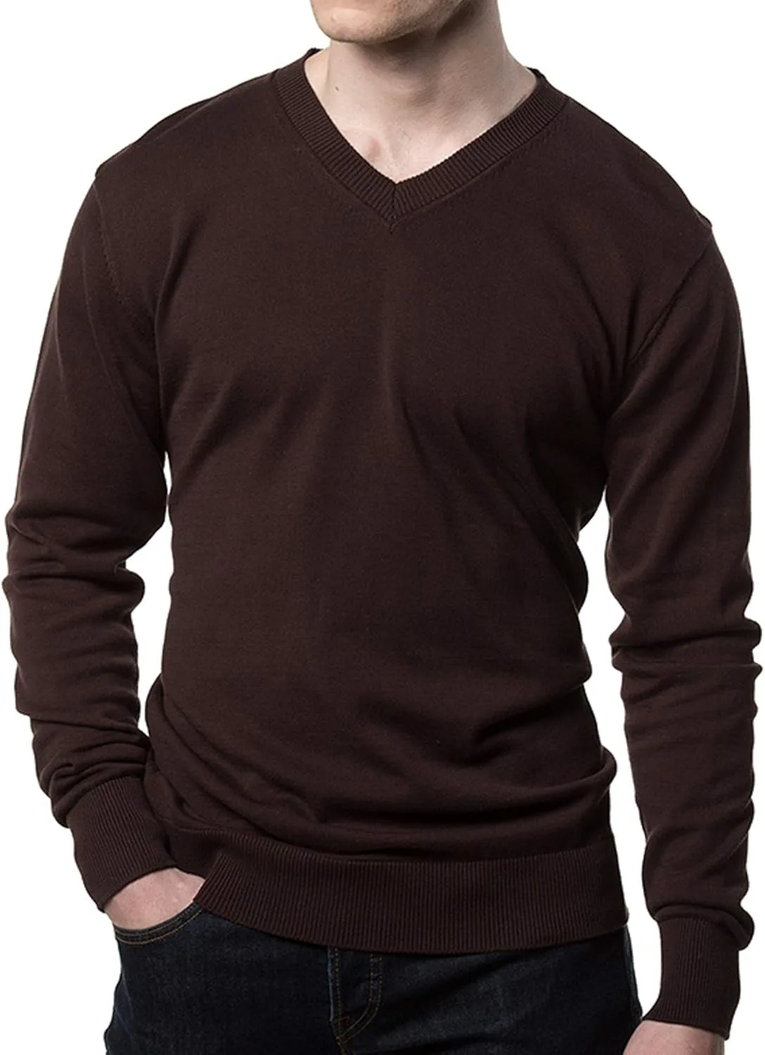 

Мужской свитер из хлопка — легкий V-образный вырез GALLERY SEVEN