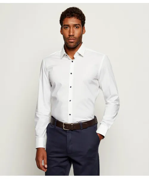 

Рубашка H-hank-s-kent-c3-253 Slim fit Boss, белый