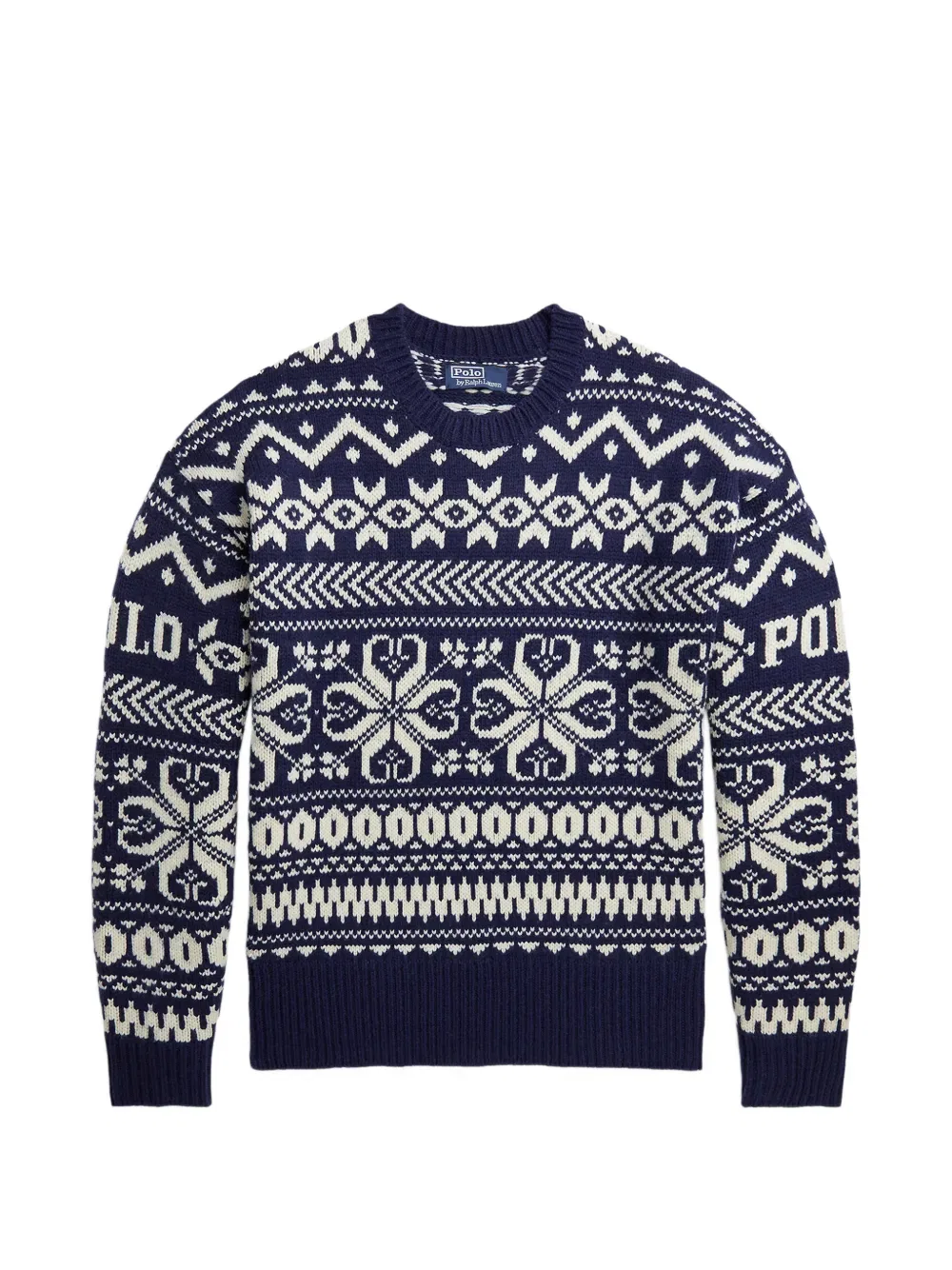 Свитер с интарсией и логотипом в стиле Fair Isle Polo Ralph Lauren, синий