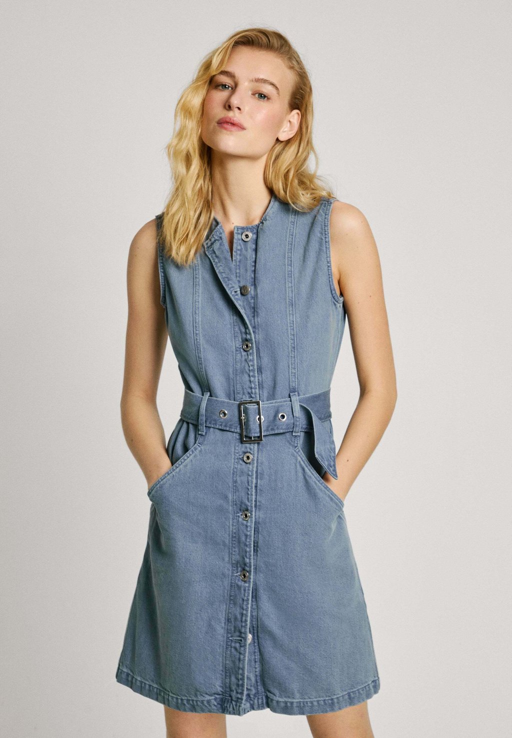 

Джинсовое платье ELBA Pepe Jeans, цвет 11.5Oz Grey Blue Rigid Denim