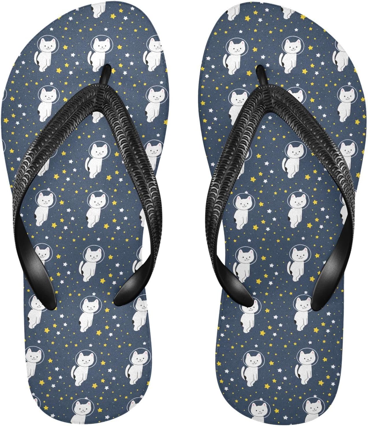 

Милые белые кошки, космос, звезды, пляжные шлепанцы, летние повседневные сандалии для женщин и мужчин 20861740 Kfbe