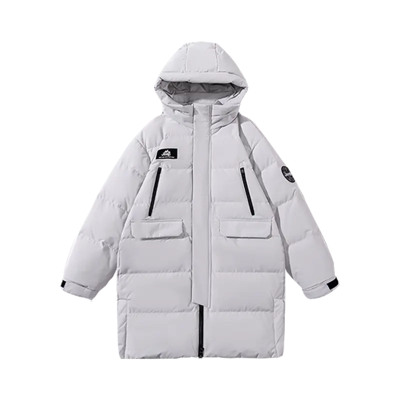 

Детская пуховая куртка с капюшоном Moderate Jeep, smoke белый