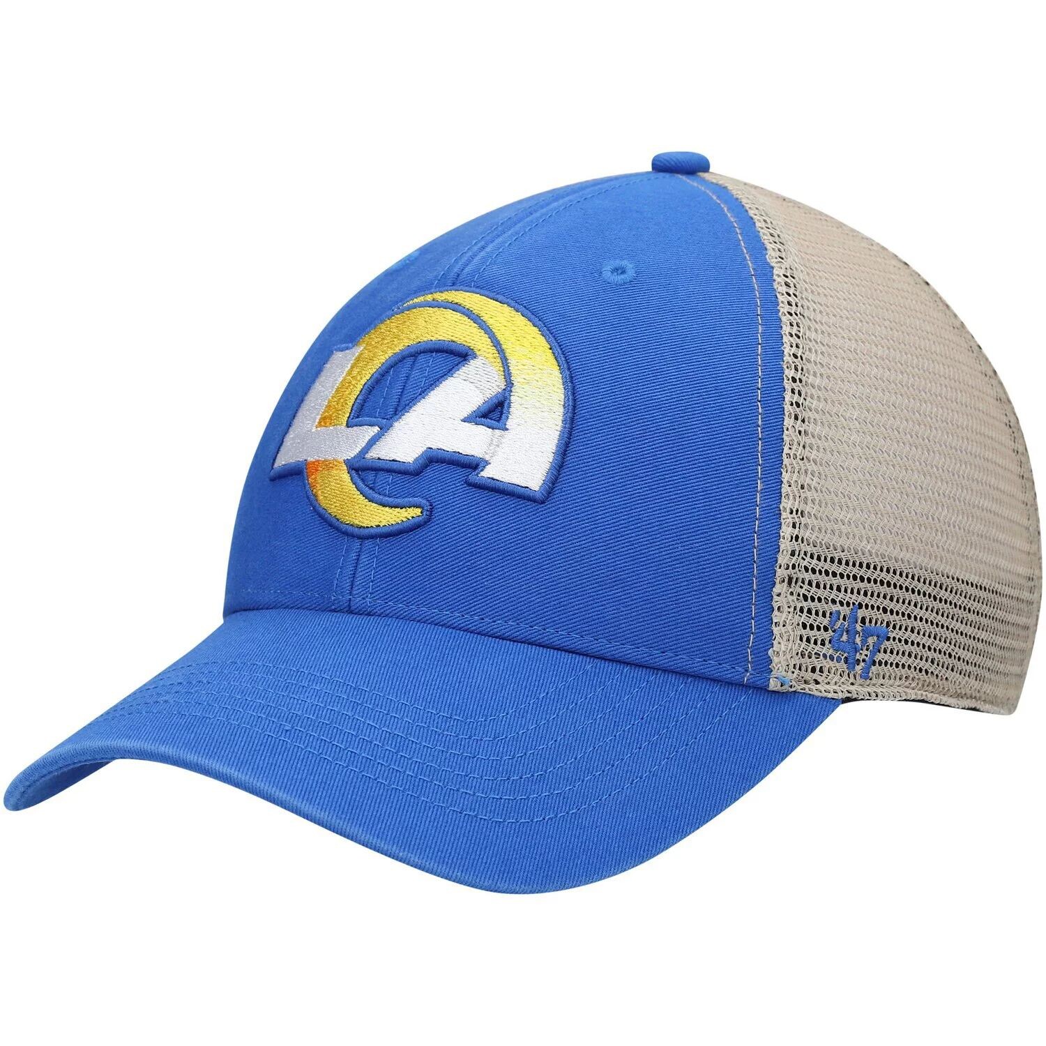 

Мужская кепка Snapback с логотипом MVP Royal/Natural Los Angeles Rams '47