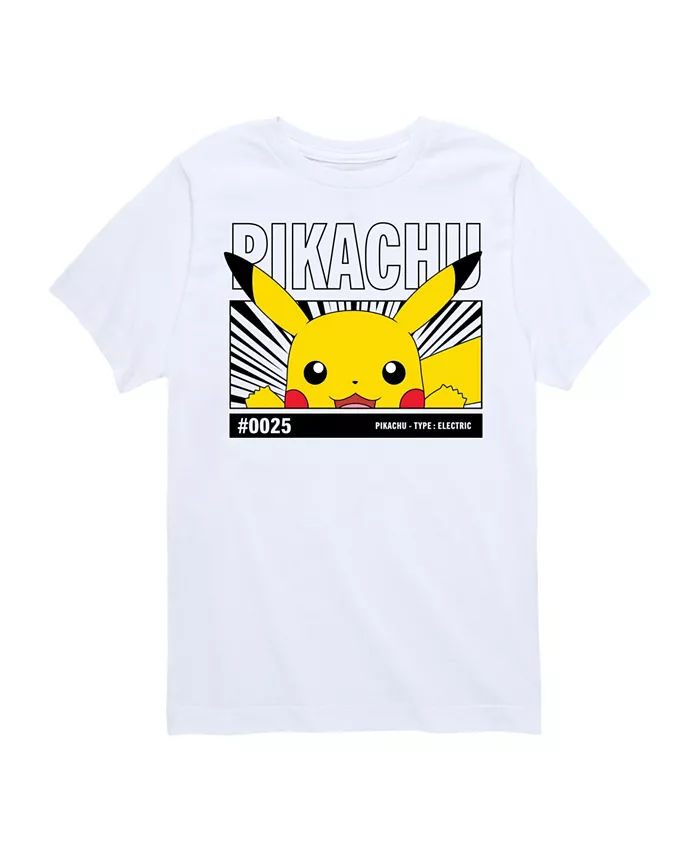 

Футболка для мальчиков с принтом Pokémon Pikachu Pokemon, белый