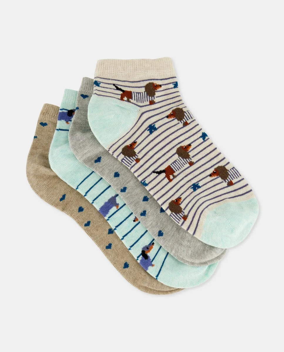 

Упаковка в упаковке 4 женских носка Easy Wear, чёрный
