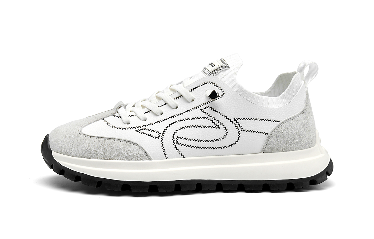 

Износостойкие низкие повседневные кроссовки для мужчин HLA, белый серый