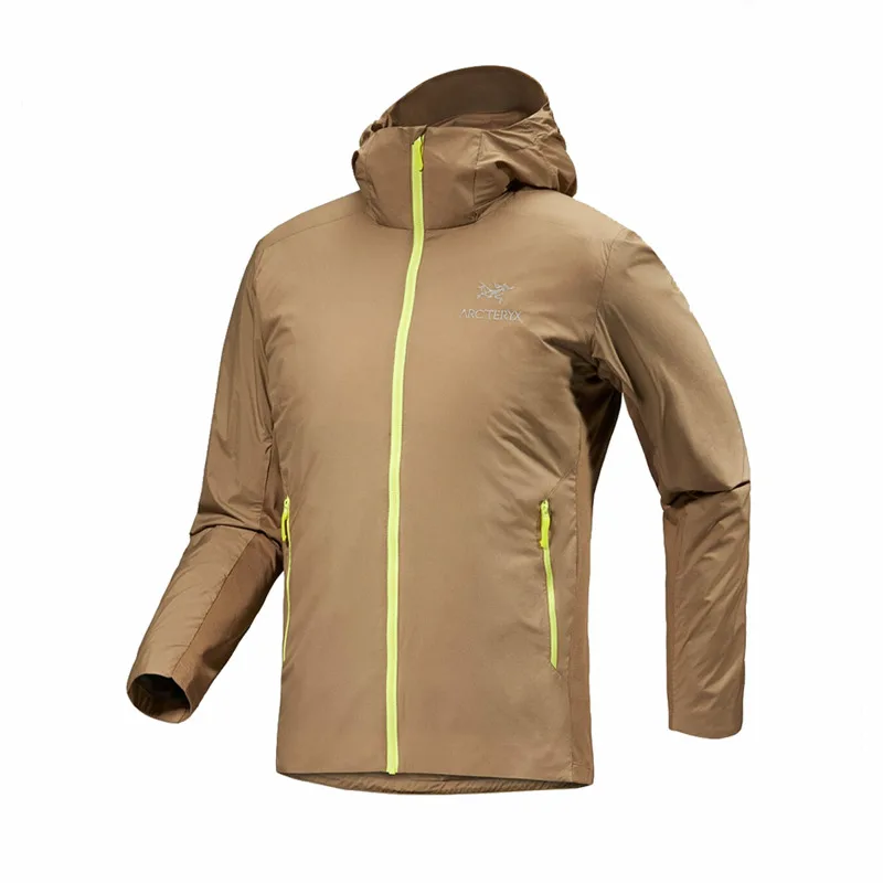 Куртка Arc'teryx Atom Sl Hoody мужская, Sandstone Brown/Joyful Green/Canvas/Euphoria