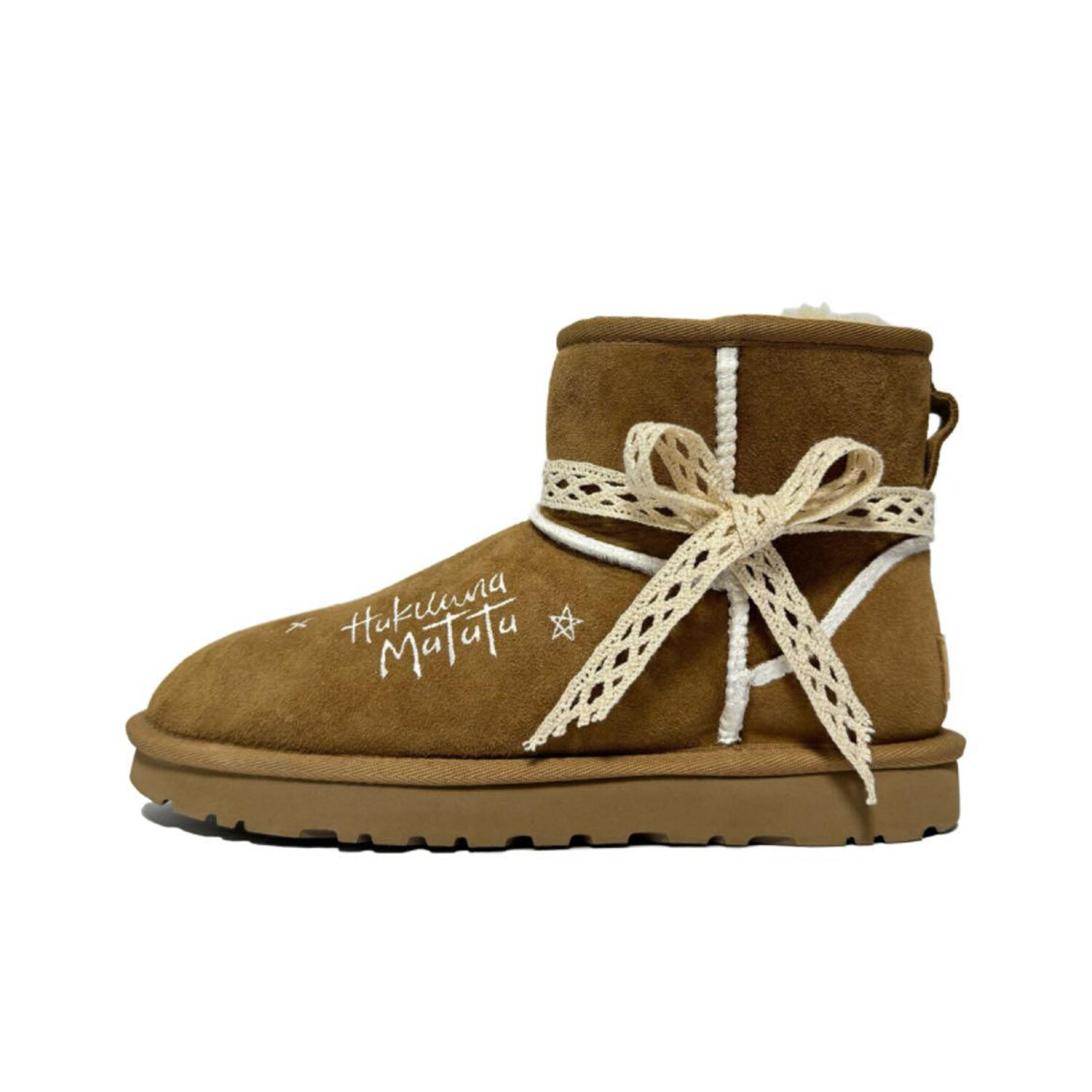 

CLASSIC MINI Зимние ботинки женские Ugg, коричневый/белый
