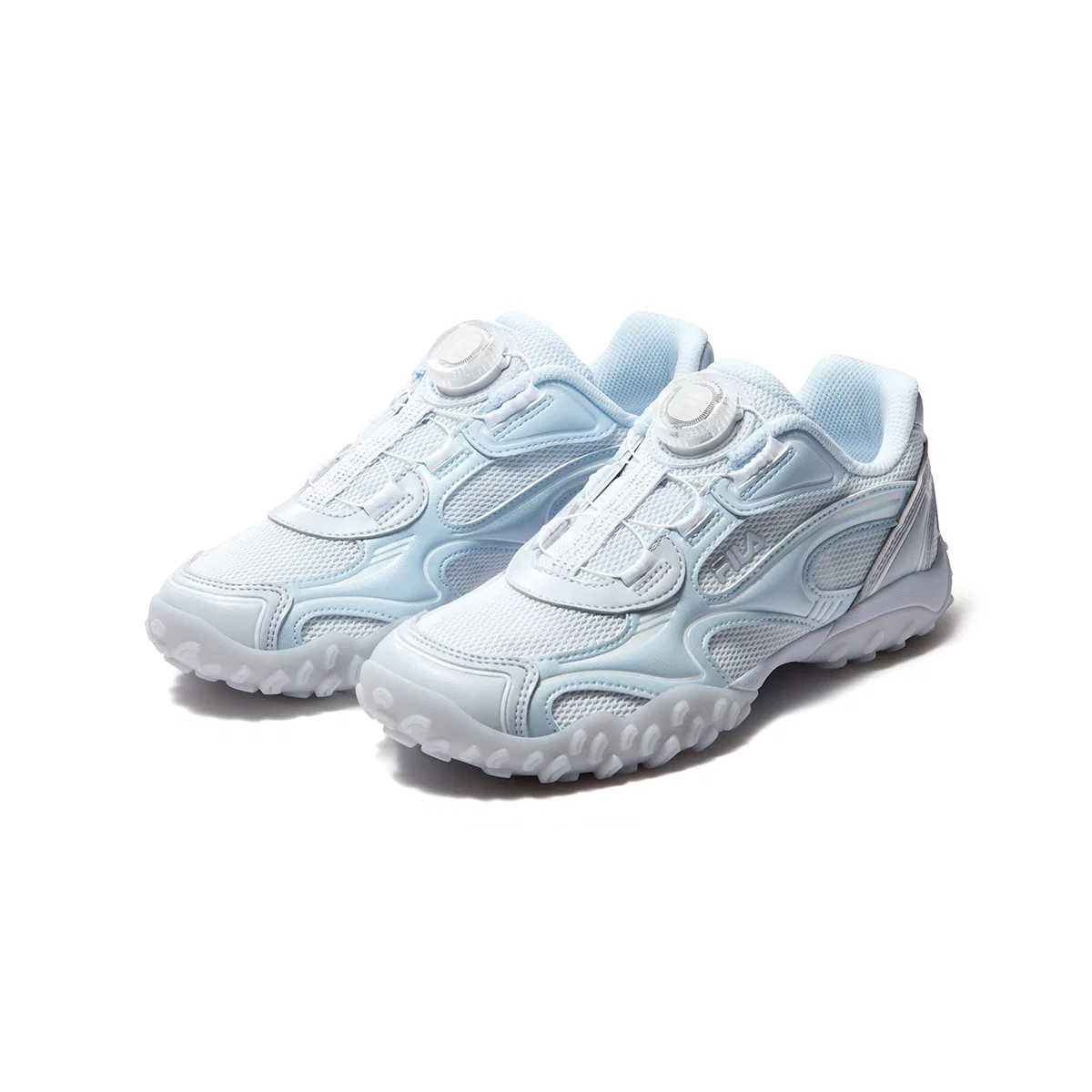 Кроссовки детские беговые Heritage FHT Rebound Support Low top Ancient Aqua Blue/Nantai Blue FILA KIDS, Blue White — фото 4