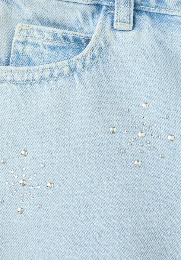 Детские джинсовые шорты Mango Kids, Light Blue — фото 3