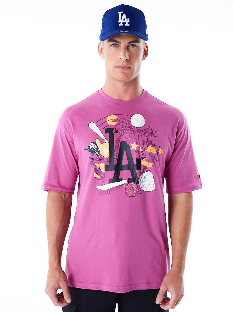 

Футболка New Era MLB FOOD GRPHC OS TEE LOSDOD, розовый
