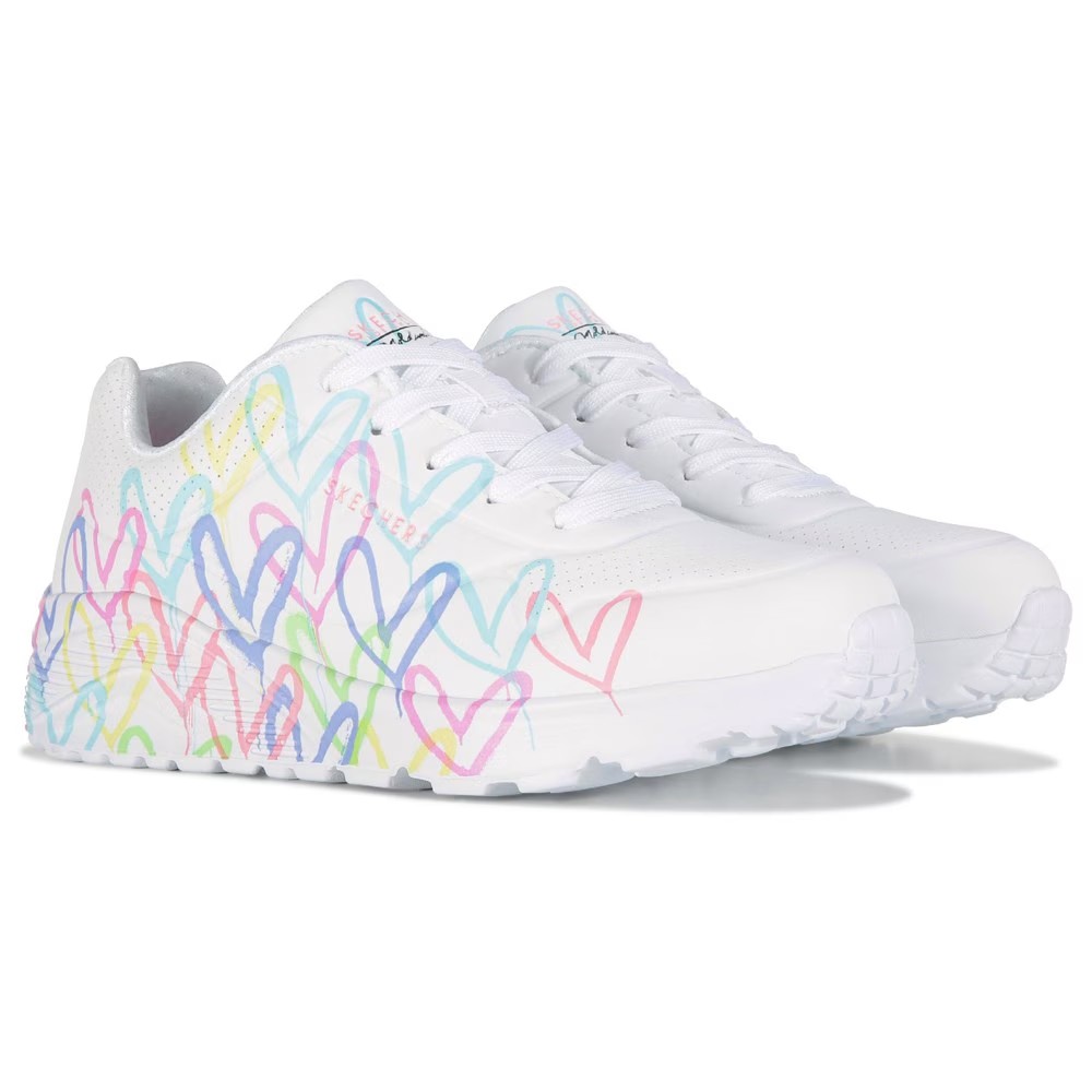 

Jgoldcrown street uno lite кроссовки маленькие/большие дети Skechers, белый
