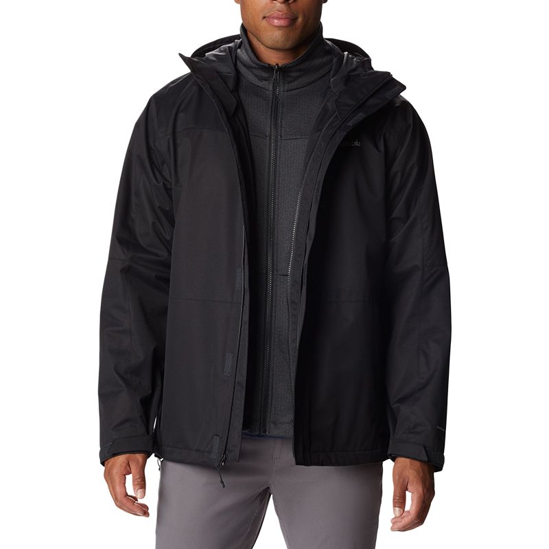 

Columbia Мужская ветровка для походов ветрозащитная дышащая утепленная черная, Black 010