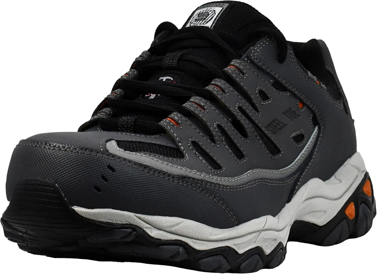 Мужские кроссовки Skechers Cankton Ebbitt со стальным носком, Dark Grey Black
