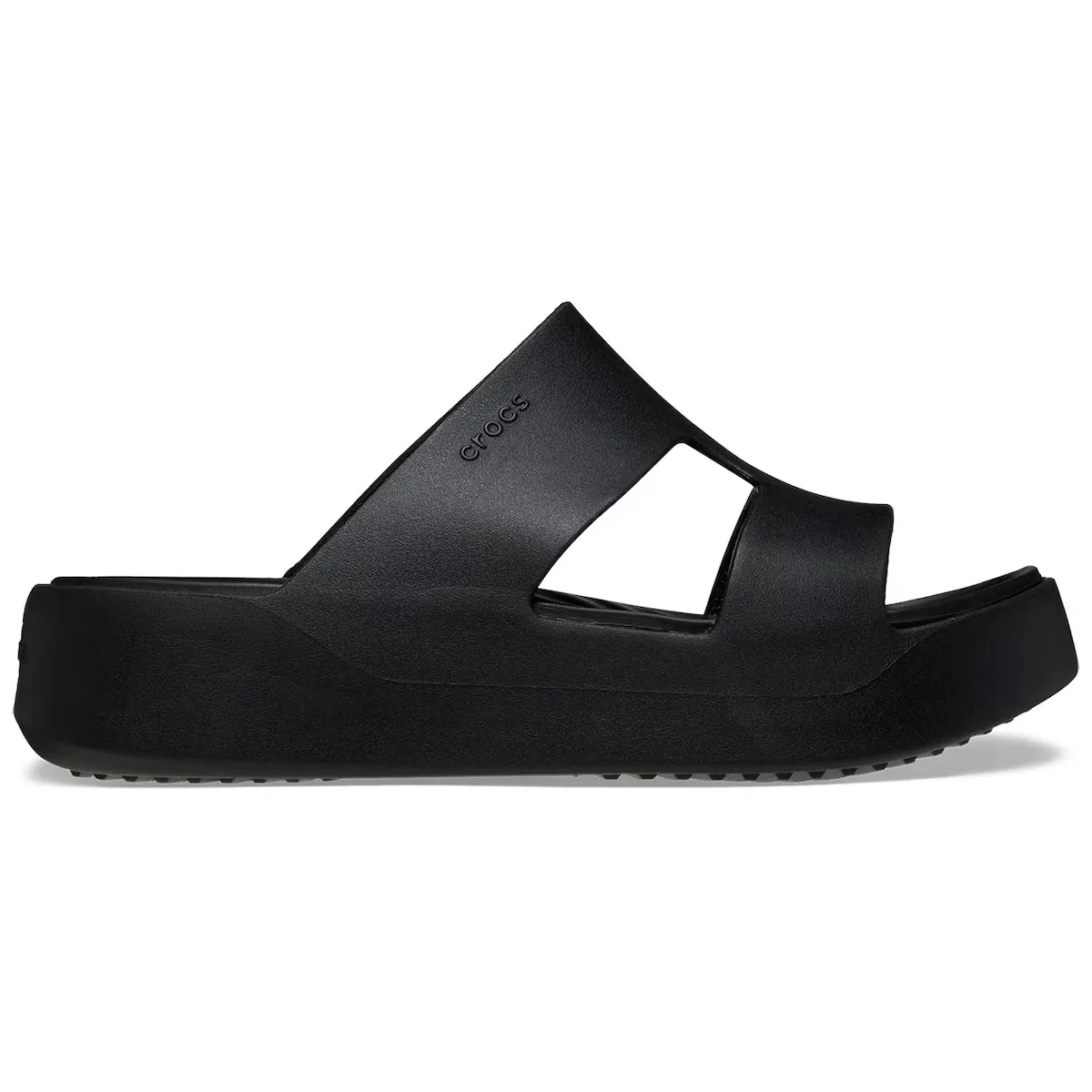 Женские босоножки на платформе Getaway H-образный ремешок W Crocs, чёрный