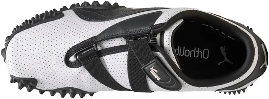 Мужские слипоны PUMA Mostro с перфорацией - белые, повседневные, белый — фото 4