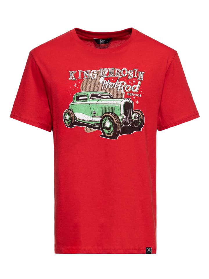 

Футболка King Kerosin Hotrod Service красного цвета King Kerosin, Красный, Футболка King Kerosin Hotrod Service красного цвета King Kerosin