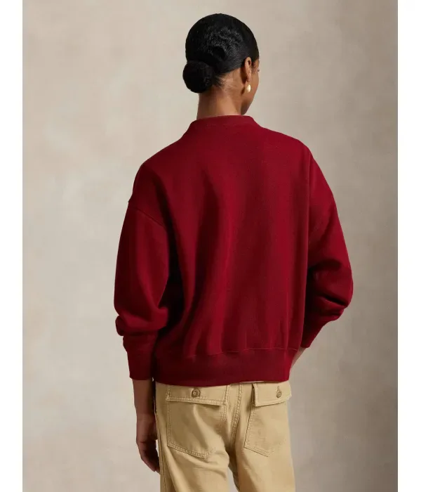 Толстовка relaxed fit Polo Ralph Lauren, красный — фото 3