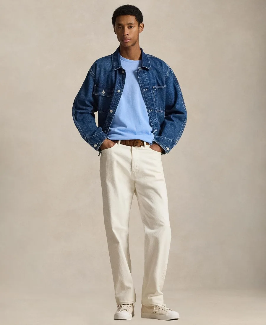 Мужская футболка с круглым вырезом Polo Ralph Lauren, синий lagoon — фото 2
