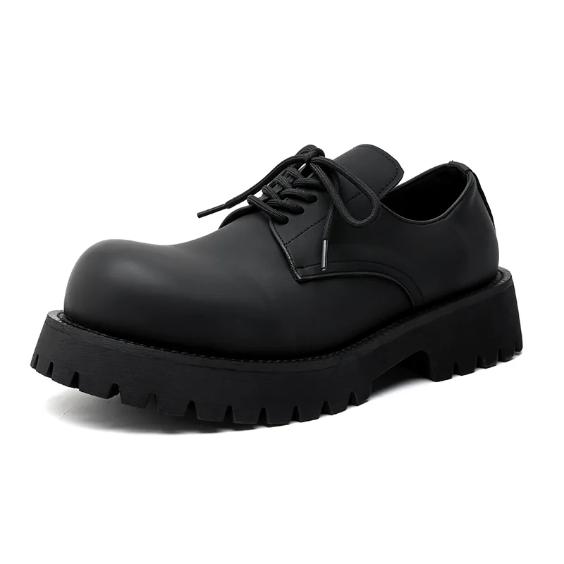 CHILANG Мужские повседневные туфли из микрофибровой кожи матовый black — фото 3