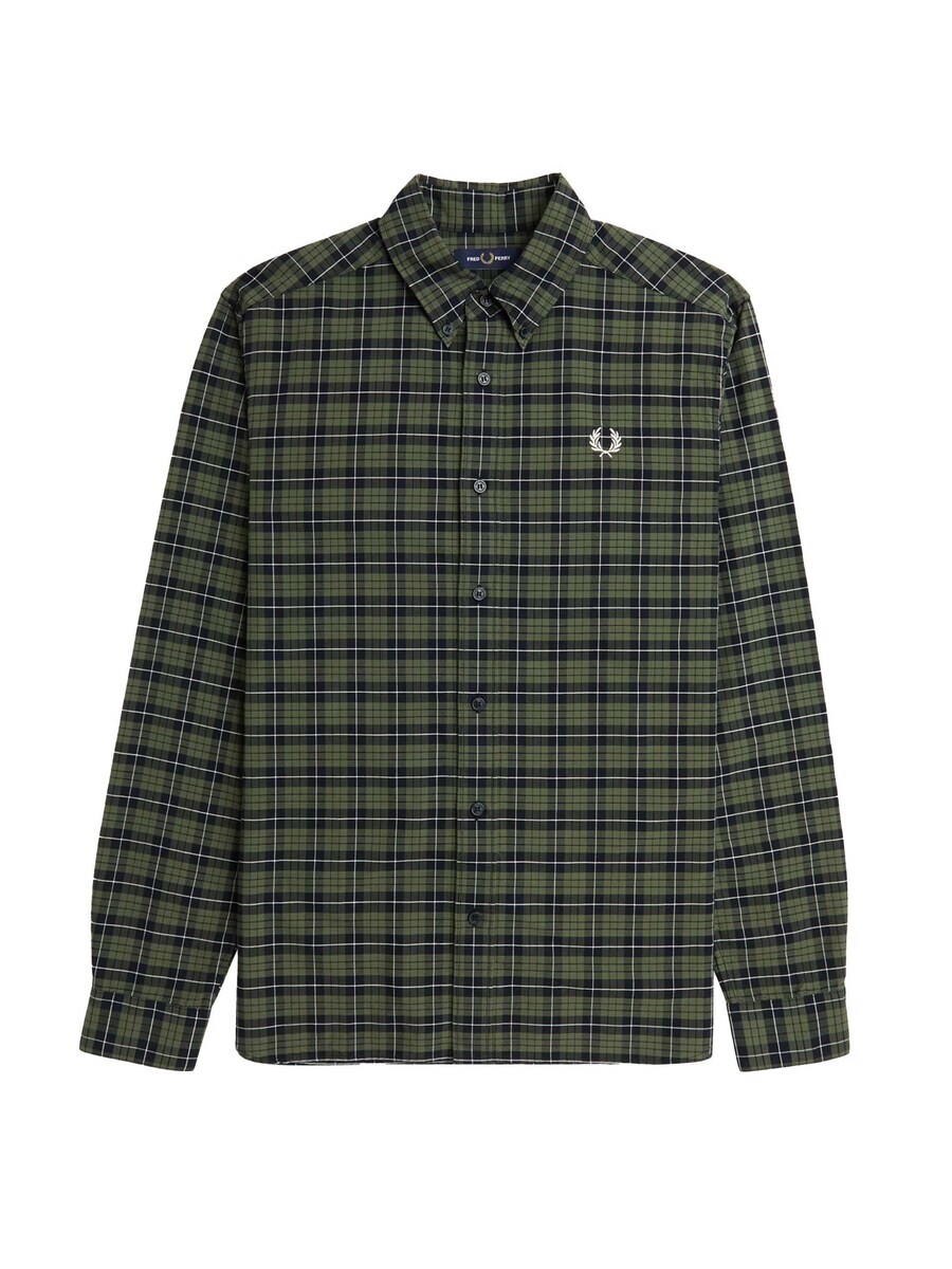 

Клетчатая рубашка Fred Perry Regular fit Button Up Shirt, зеленый