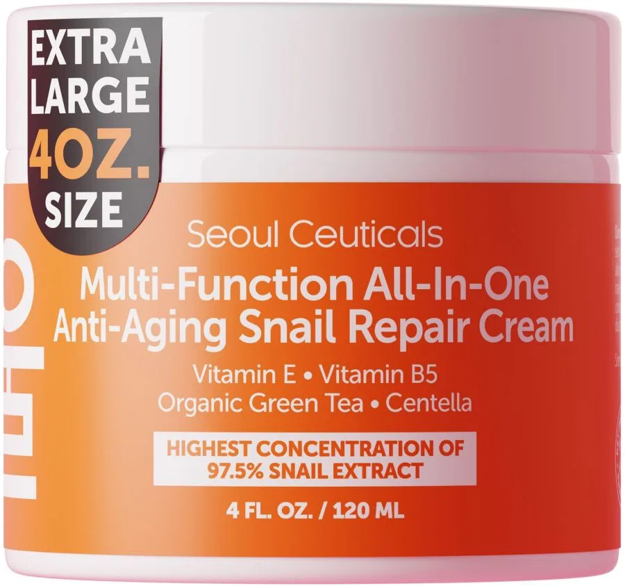 Крем для лица Seoul Ceuticals — Корейский многофункциональный антивозрастной восстанавливающий с экстрактом улиточной, 118 мл
