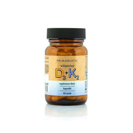 

Primabiotic, Витамин D3 + K2, 60 капсул