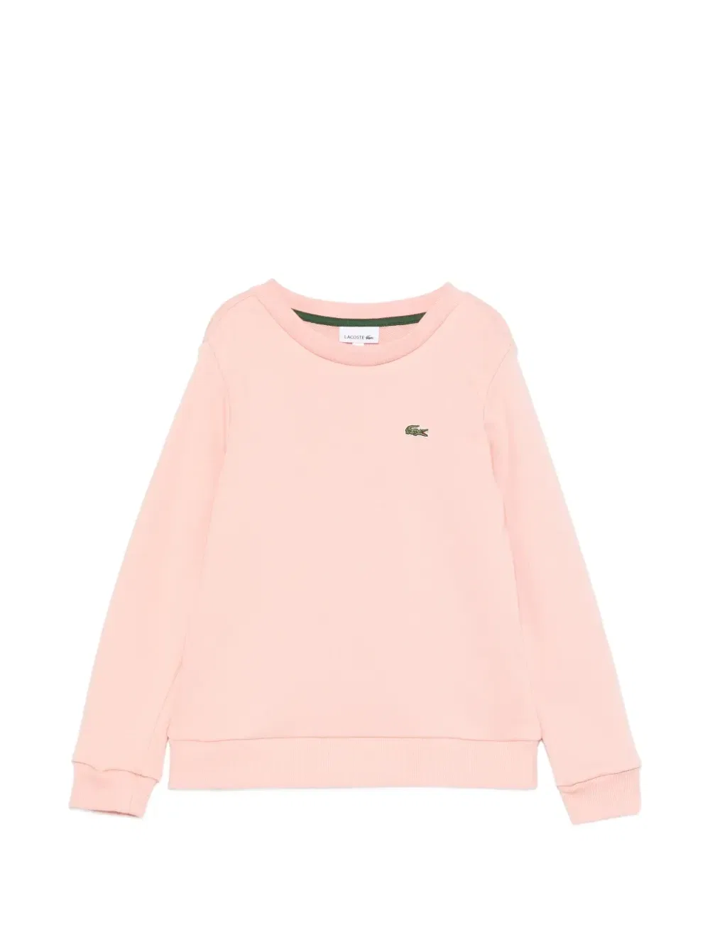 Свитшот с логотипом Lacoste Kids, розовый
