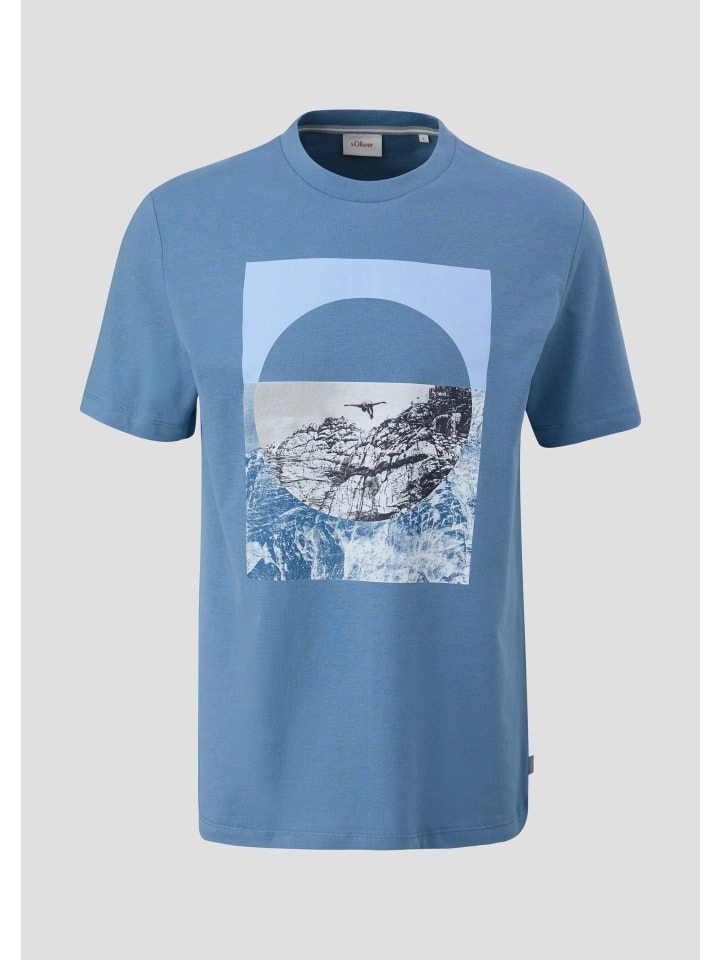 

s.Oliver Футболка 54D1 светло-голубого цвета, Синий, s.Oliver Футболка 54D1 светло-голубого цвета