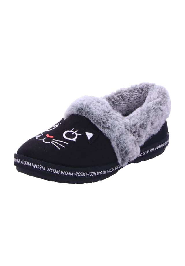 

Тапочки Bobs Too Cozy - Пижама Meow Skechers, черный