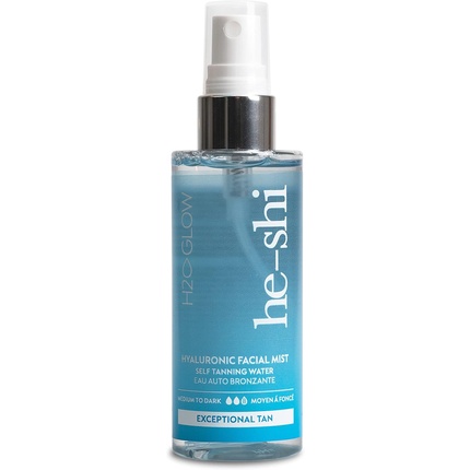 

Гиалуроновая вода для автозагара спрей для лица - Face Tanning H2-Glow Medium He-Shi