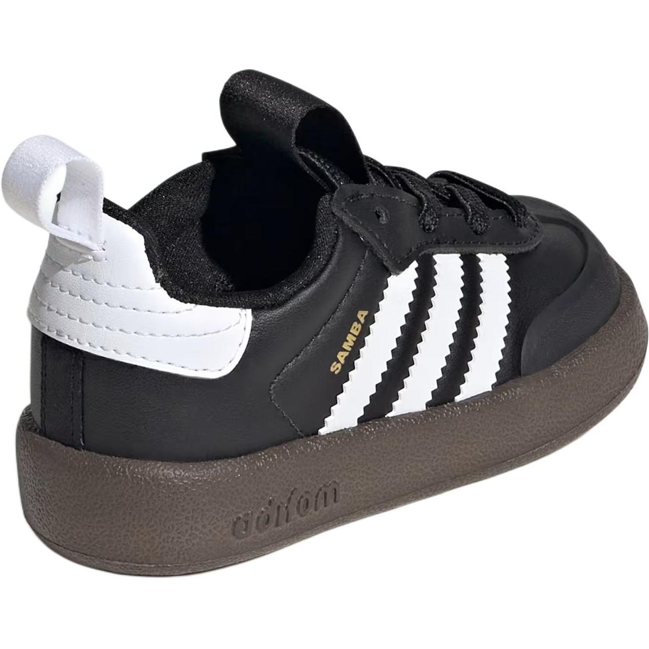 Износостойкие низкие детские туфли для младенцев и малышей Adidas Originals, черный/белый — фото 4