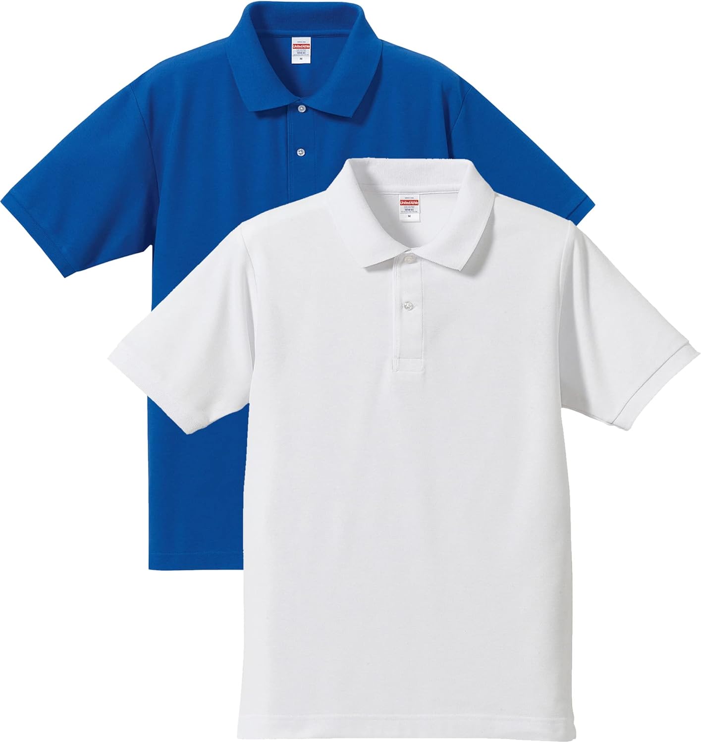 

Мужская поло-рубашка United Athle 505001 Dry Kanoko Utility, 5,3 унции, белый/синий