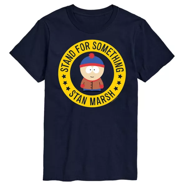 

Футболка с надписью «Stand for something» от Big & Tall South Park Стэна Марша Licensed Character, синий