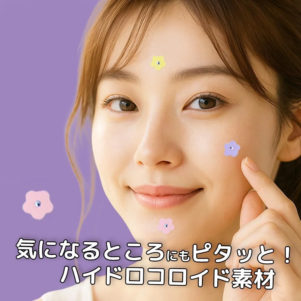 Патчи для лица Dododots Beauty Patch Spot Patch гидроколлоидные пастельные лепестки 20 шт — фото 3