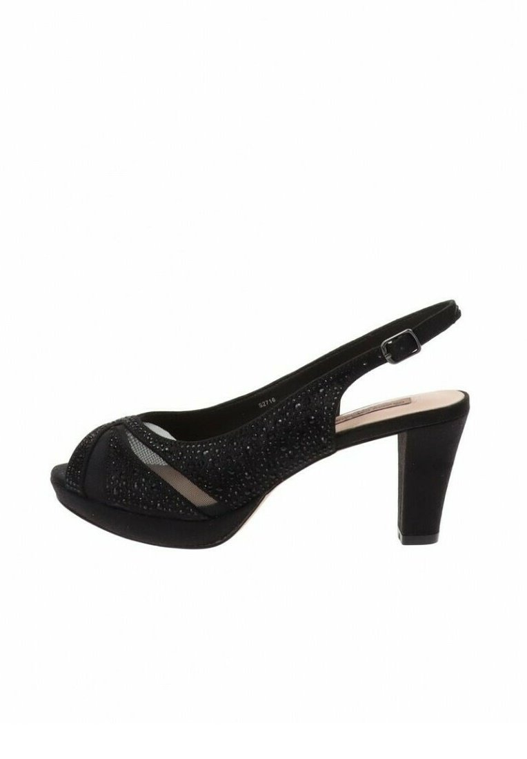 Сандалии ELEGANTE STRASS Queen Helena, черный
