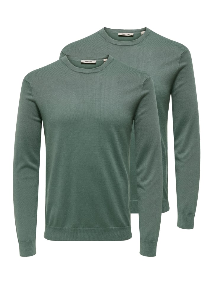 

ONLY & SONS Свитер Wyler бальзамического зеленого цвета