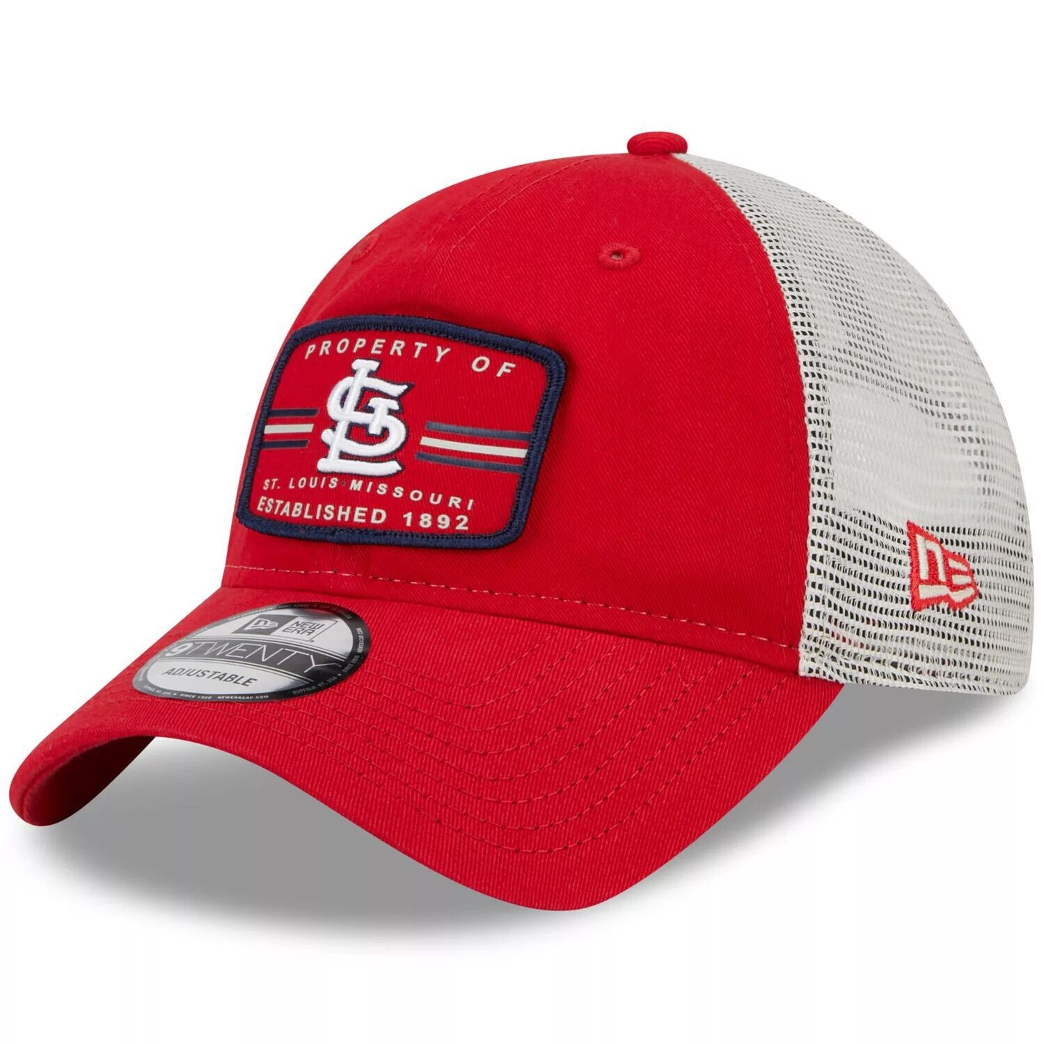 

Мужская красная кепка New Era St. Louis Cardinals Property Trucker 9TWENTY Snapback