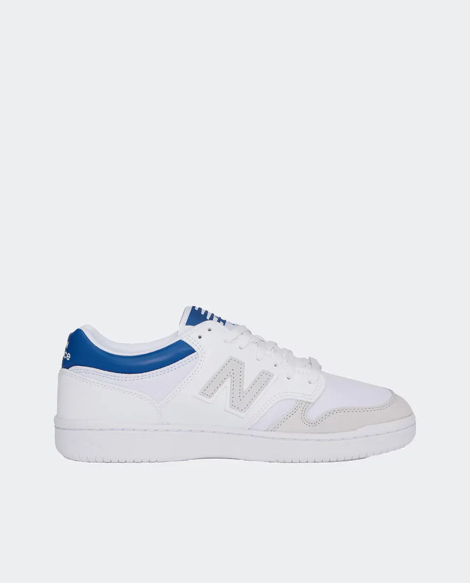 Кожаные повседневные кроссовки унисекс Retro Basket 480 New Balance, белый/синий