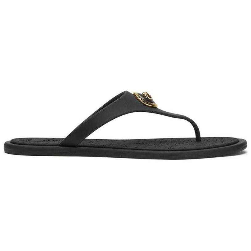Женские черные шлепанцы VERSACE