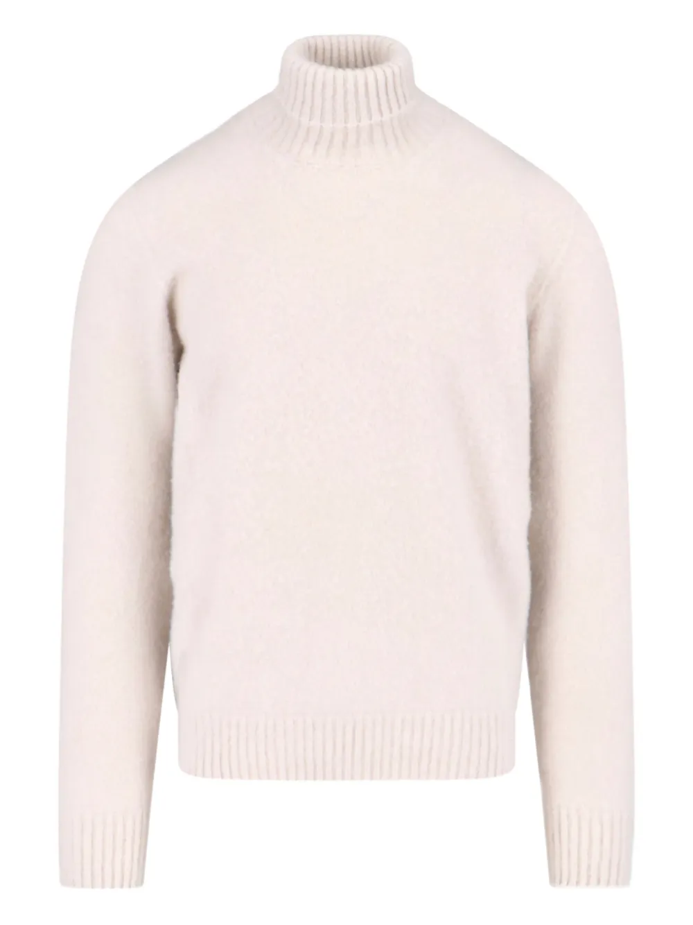 

Кашемировый свитер с воротником-гольф Drumohr, кремовый