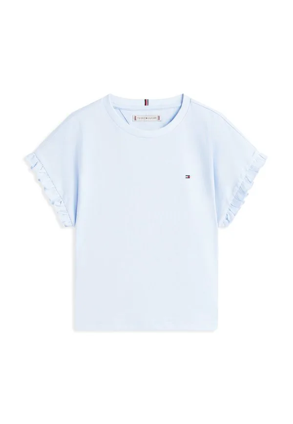 Базовая футболка свободного кроя с оборками на манжетах. Tommy Hilfiger, Sweet Blue — фото 4