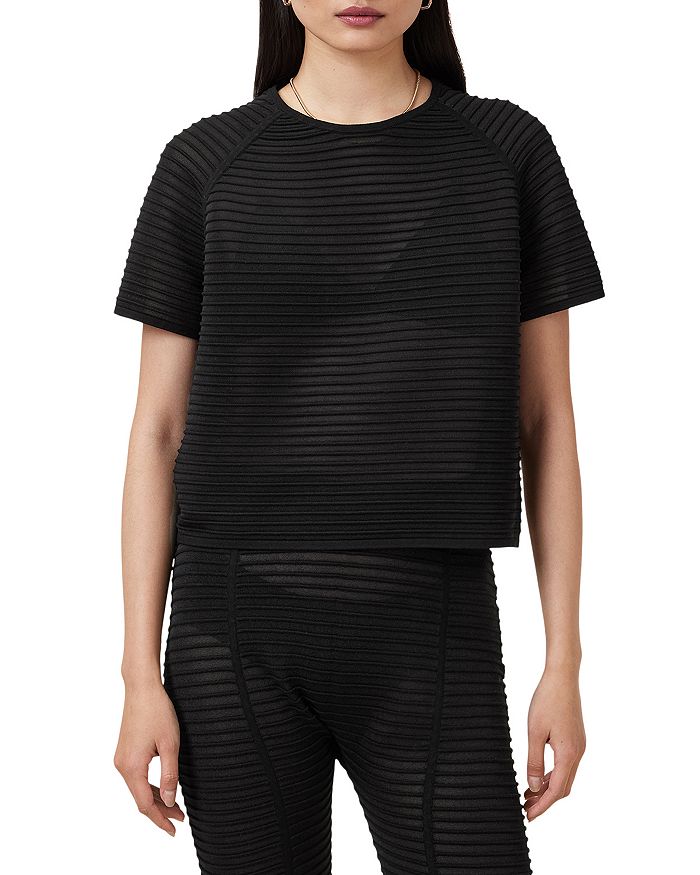 

Алиса Рифленая Футболка ALLSAINTS, черный