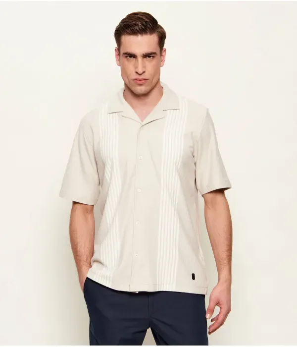 Рубашка loose fit Us Polo Assn, бежевый