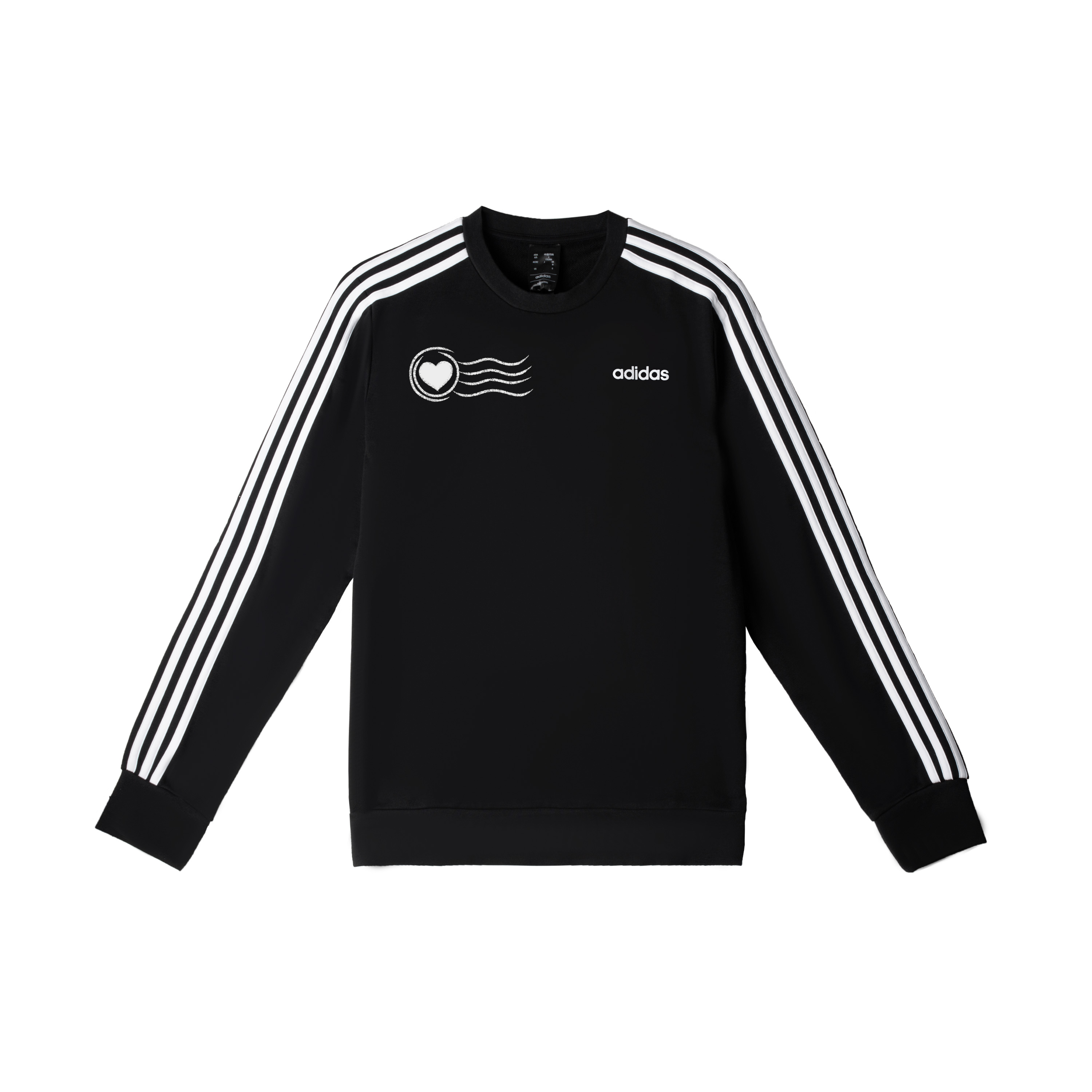 

Adidas Свитшот мужской черный с круглым вырезом Moderate