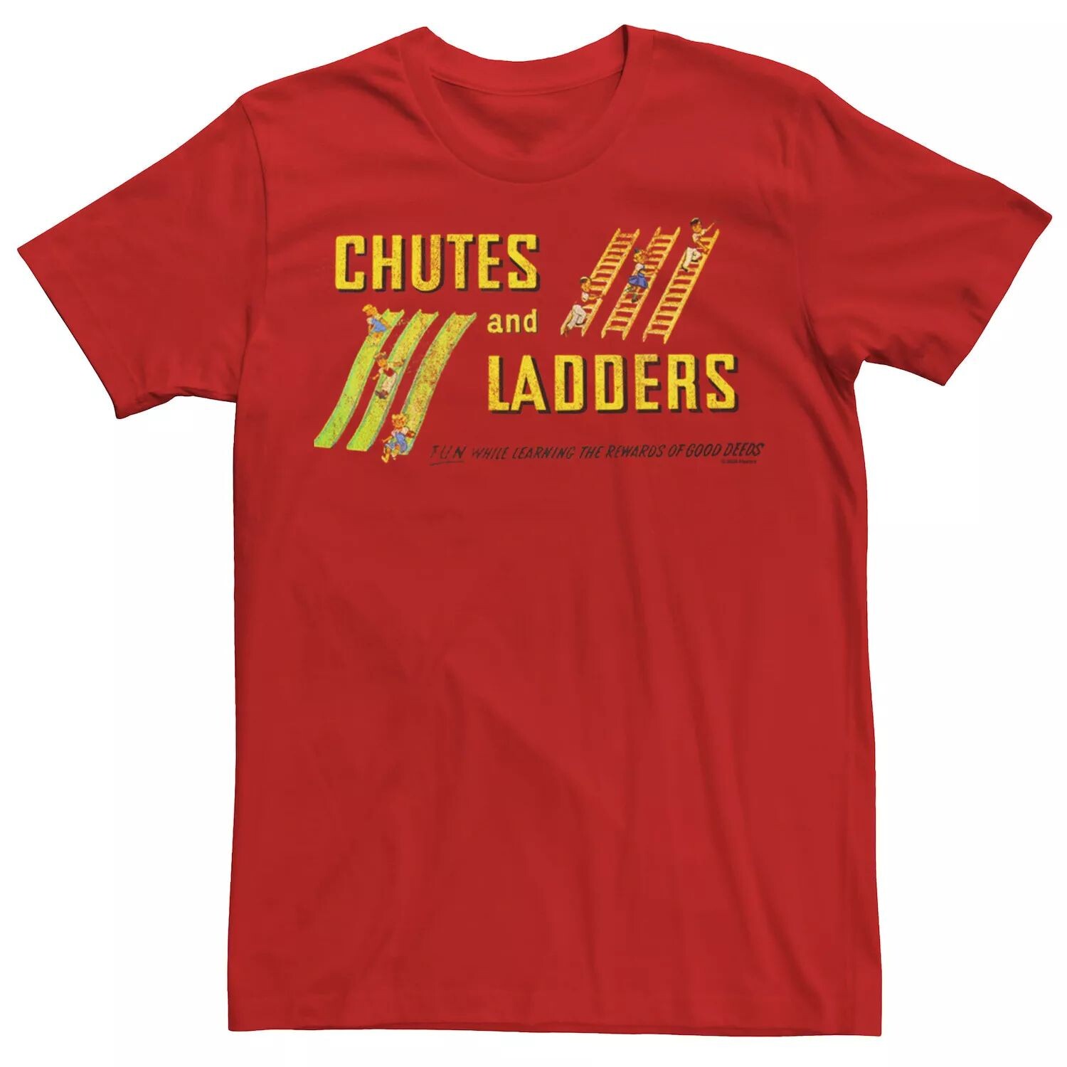 

Мужская классическая футболка с логотипом Chutes And Ladders Licensed Character