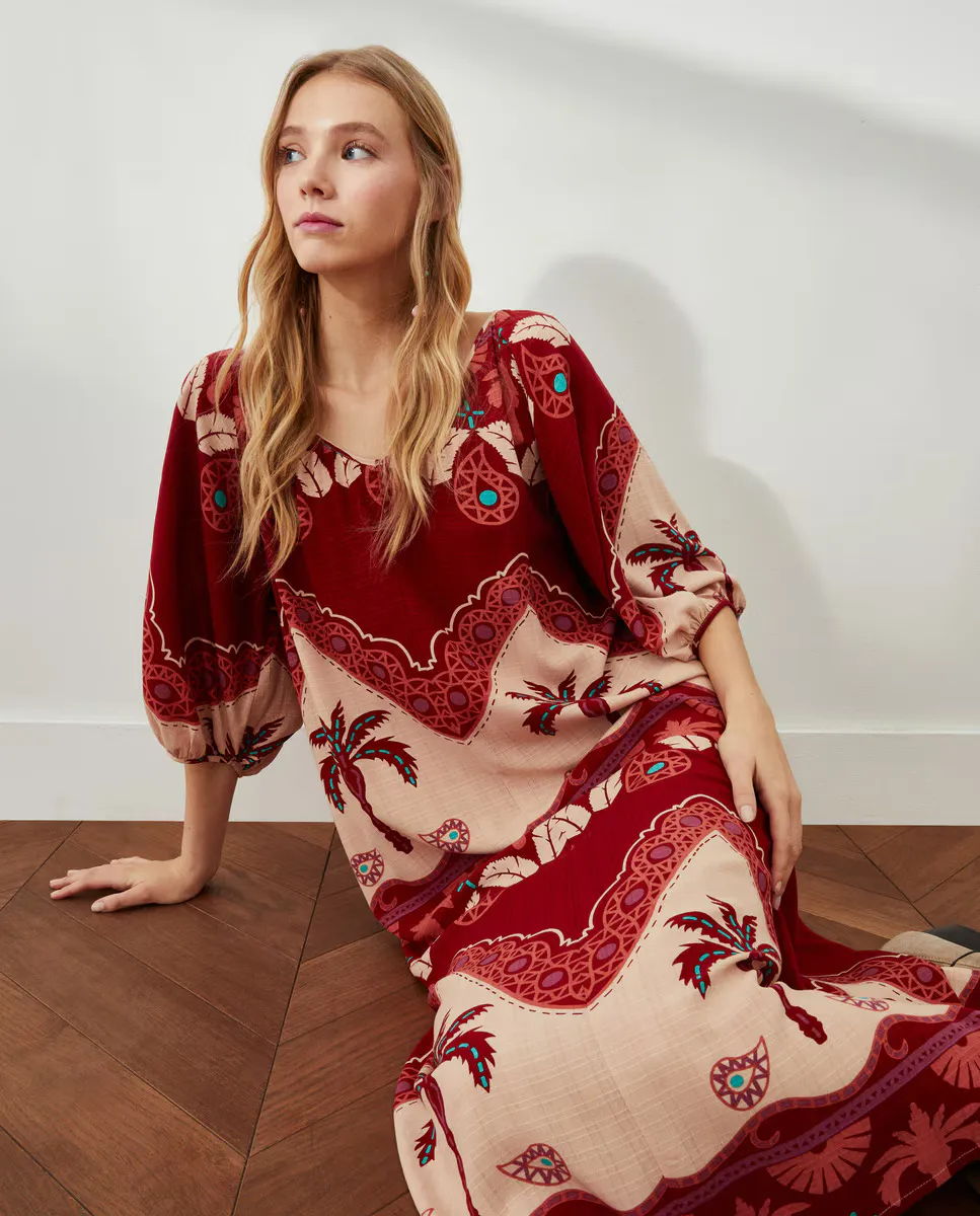 

Женское платье с принтом Southern Cotton, желтый