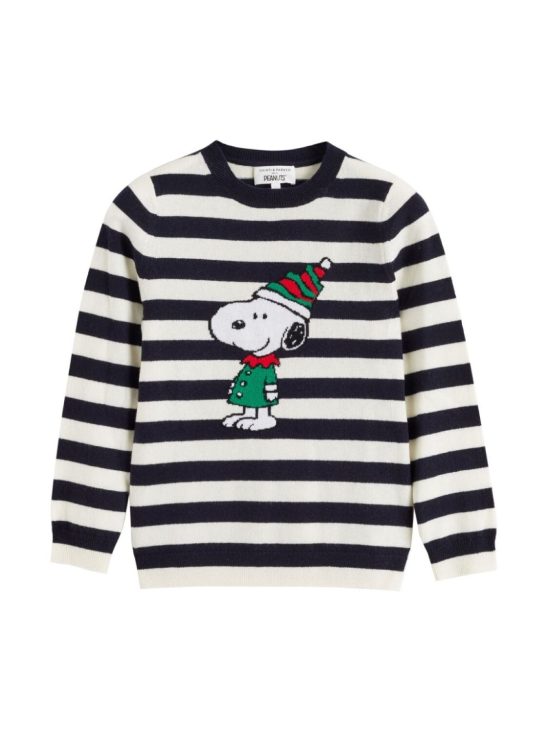 

Chinti & Parker Kids свитер Snoopy Christmas, синий